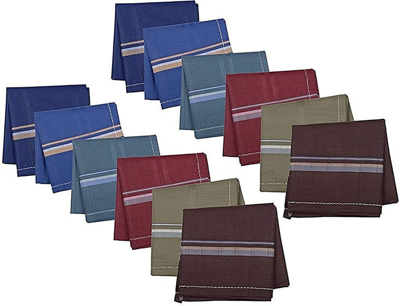 devex Pack of 12(Dark Colors) Handkerchief(Pack of 12)