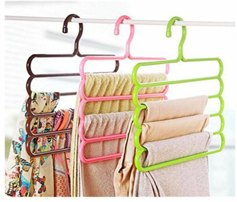 kr fashion Plastic Pack of 3 Cloth Hangers