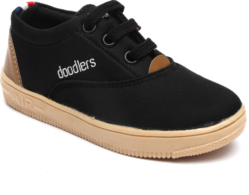 doodlers Boys Lace Derby Shoes(Black)