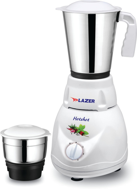 Lazer HOTSHOT 2 JARS 450 Mixer Grinder(White, 2 Jars)