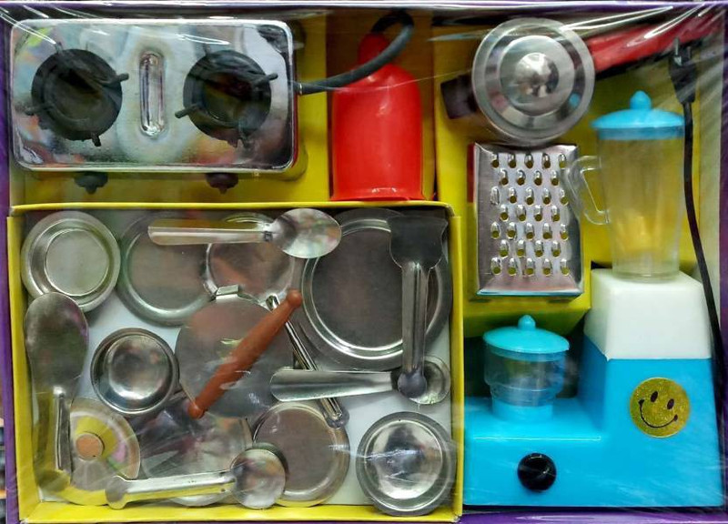 sai harun traders SAI HARUN- Steel Cooking Set For Kids-5634