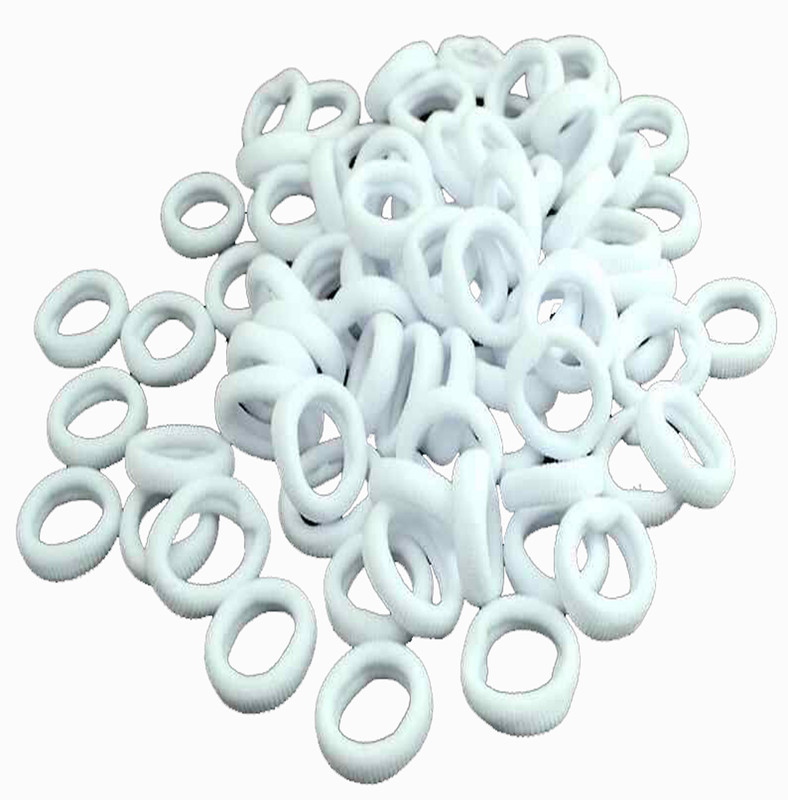 shivnath enterprises hair long Lasting cotton white elastic rubber band[30pcs] elastic Rubber Band(Pack of 30)