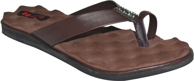 Healthline Mcp Women Brown Flats