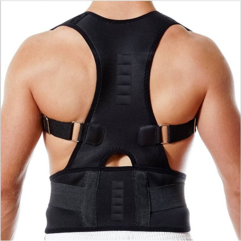 balam creation Posture Brace For Back Pain Relief & Neck For Men & Women Back Support (Black) Back Support(Black)