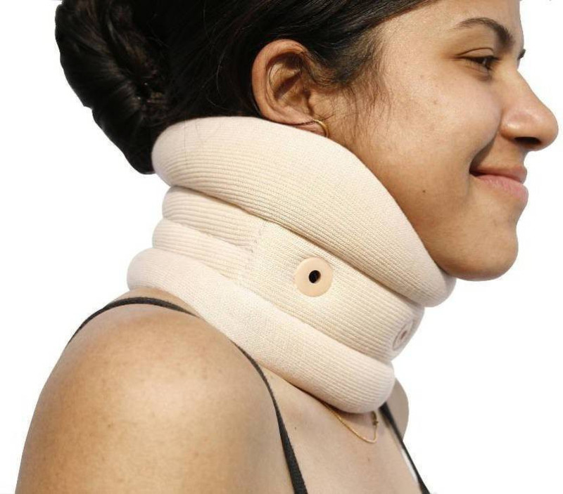 rankone NECK COLLAR SUPPORT (MEDIUM) Neck Support(Beige)