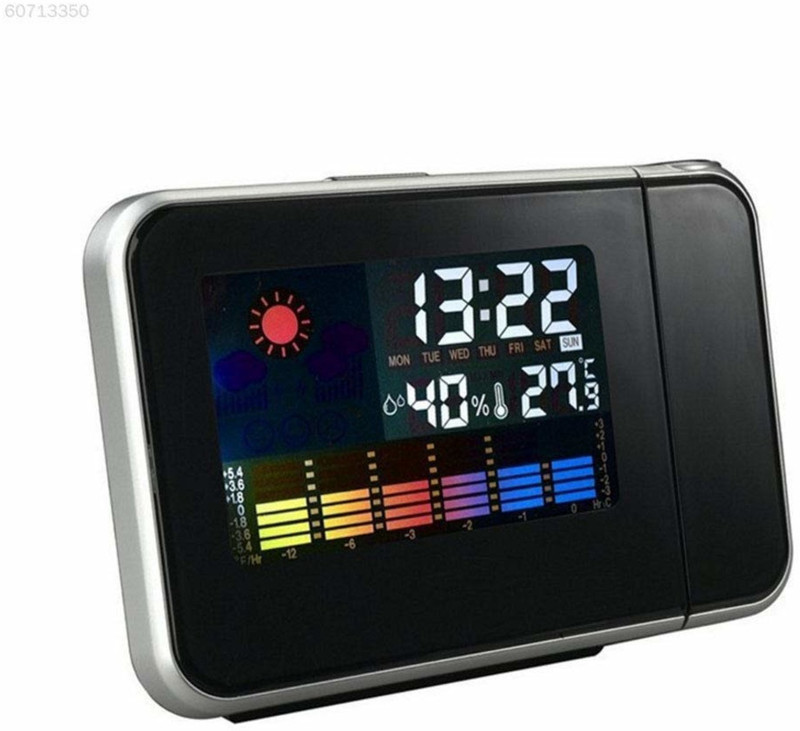 tryokart Digital Black Clock