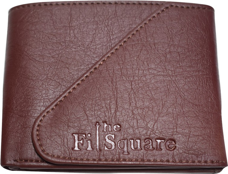 thefitsquare Men Casual Brown Artificial Leather Wallet(3 Card Slots)