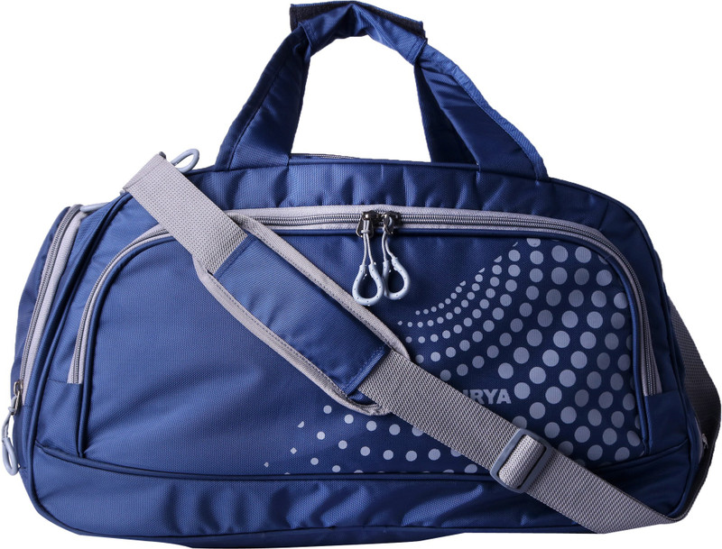 surya bags industries Surya Polyester 40 L Nevi Blue Travel Duffle Bag with Shoe Compartment Travel Duffel Bag(Blue)