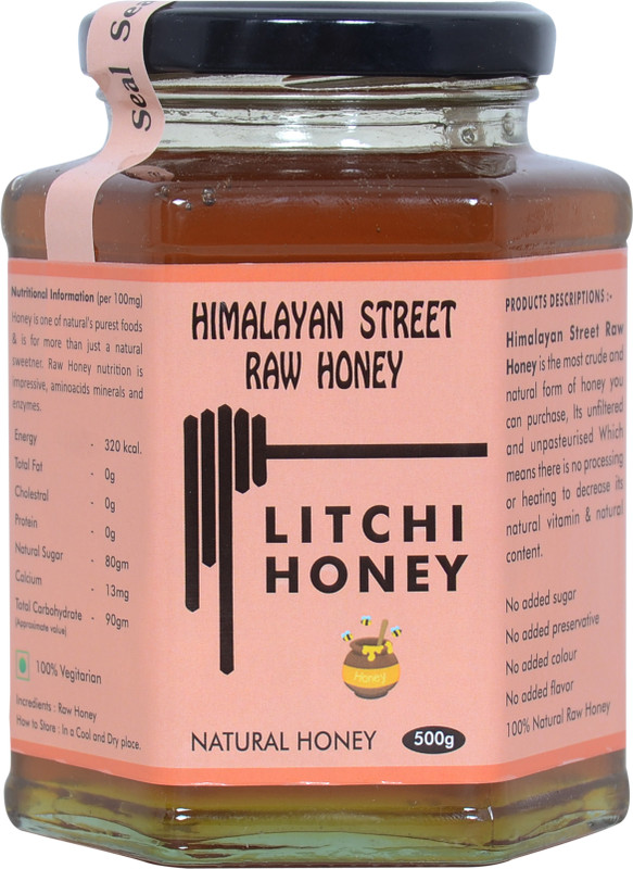 himalayan street raw honey RAW LITCHI HONEY 500 G x 2 PACK(1 kg, Pack of 2)