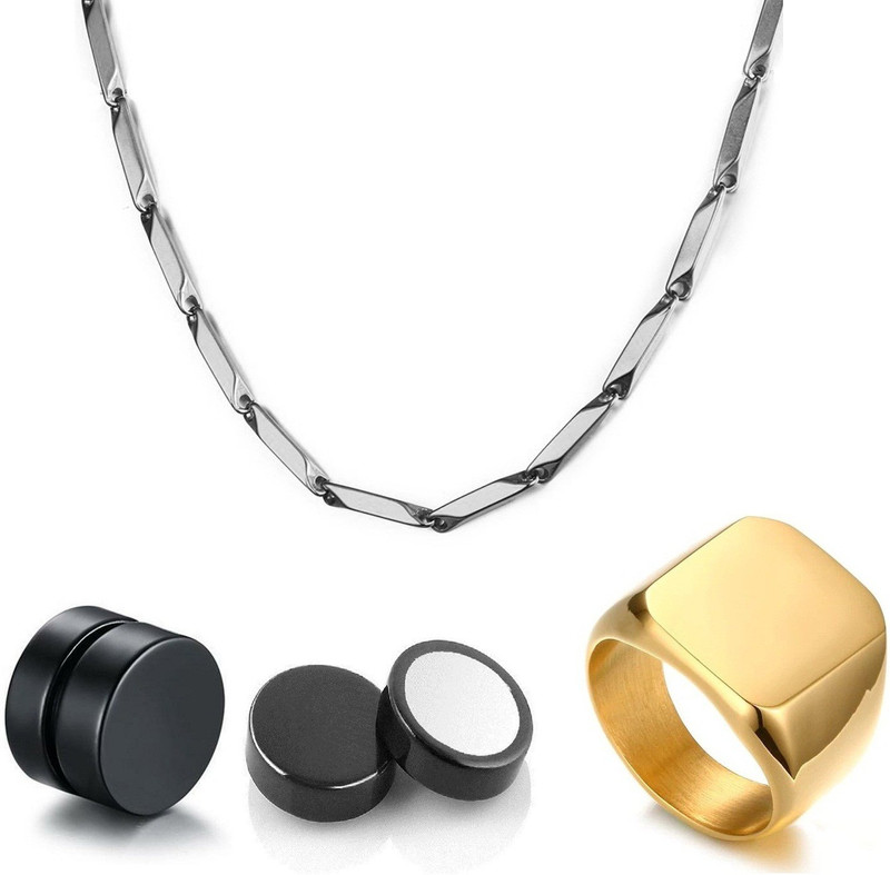 silvoswan Stainless Steel Jewel Set(Multicolor)