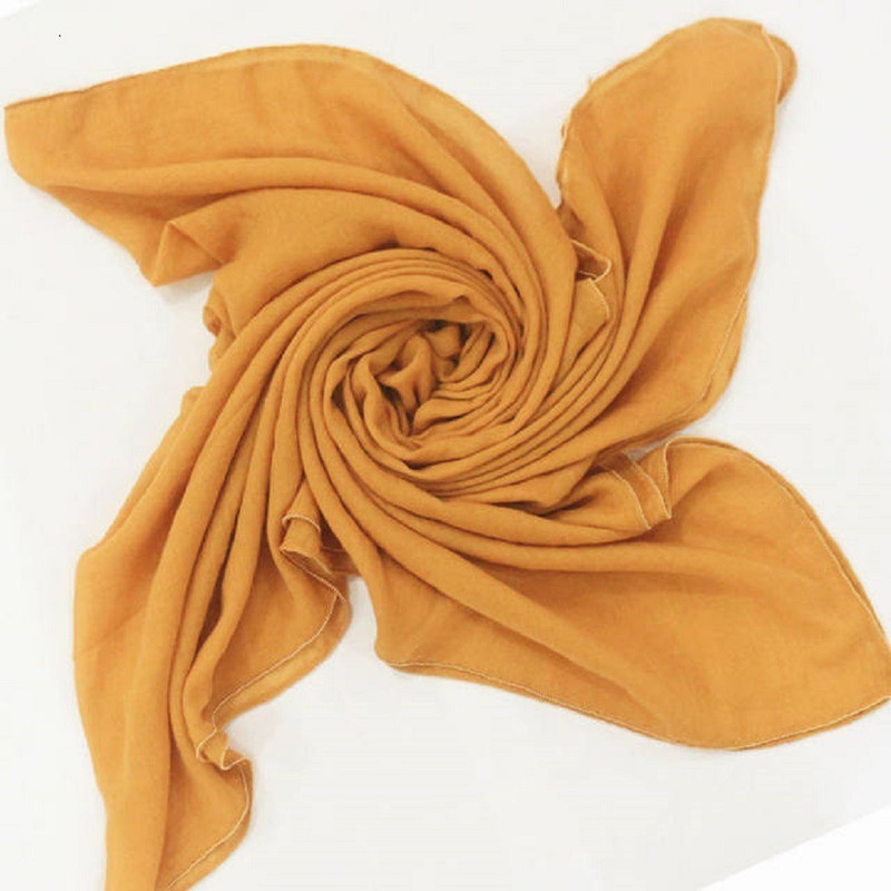 veilsofheaven Solid All Side Beads Cotton Viscose Women Scarf, Fancy Scarf