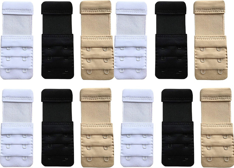 FIMS Hook Extender(White, Black, Beige Pack of 12)