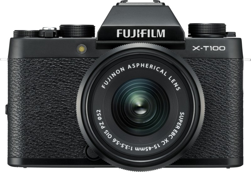 Fujifilm X Series X-T100 Mirrorless Camera Body with XC 15 - 45 mm Lens F3.5 - 5.6 OIS PZ(Black)