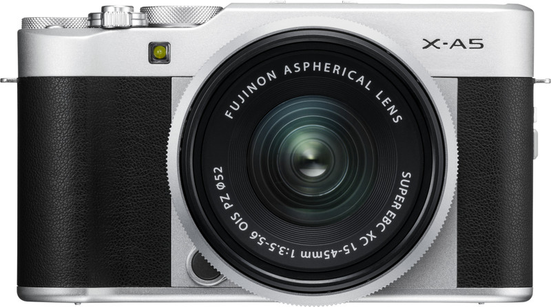 Fujifilm X Series X-A5 Mirrorless Camera Body with 15 - 45 mm Lens F3.5 - 5.6 OIS PZ(Silver, Black)