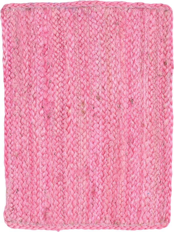 habereindia Jute Door Mat(Pink, Free)
