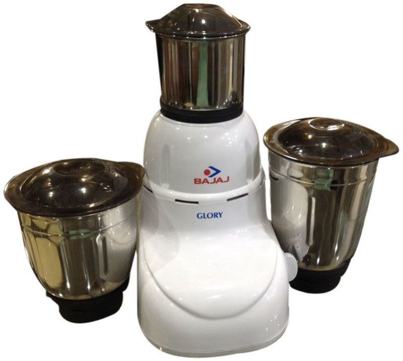 Bajaj 410167 GLORY 500W 500 Mixer Grinder(White, 3 Jars)