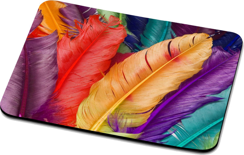 RADANYA Feather Mouse Pad 27160 Non Slip Base Mousepad(Multicolor)