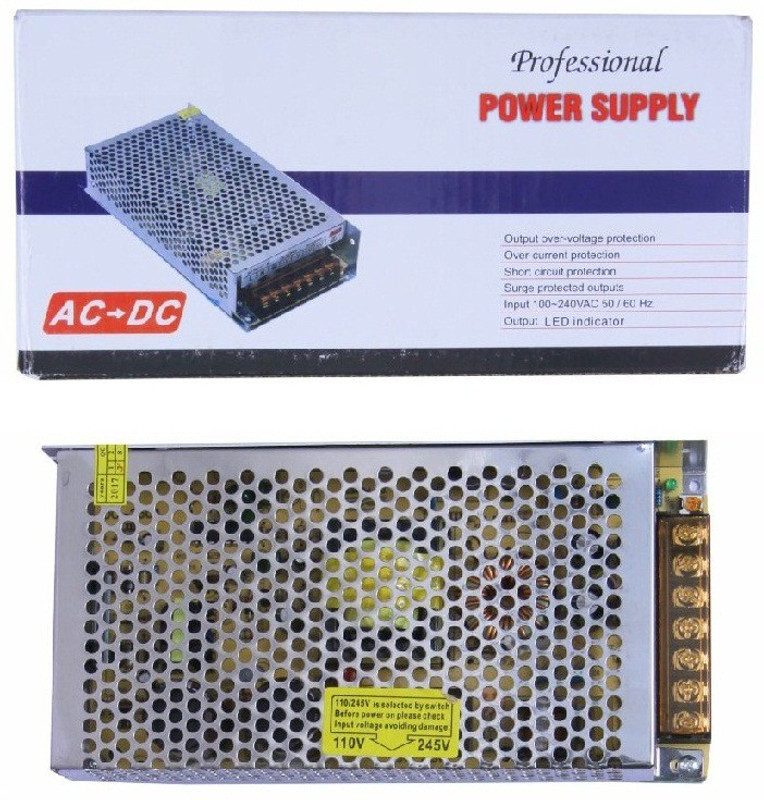Divinext 12 Volt 20 Amp 240 Watt Power Supply Unit AC to DC Switch Mode Power Adaptor. 300 Watts Computer PSU with 5 SATA Cables(Silver)