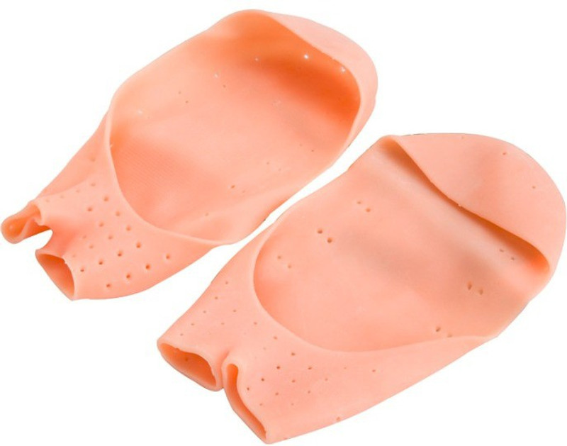vwv sales corporation Anti Crack Full Length Silicon Foot Protector Moisturizing Socks Skin Gel pad Foot Support(Beige)