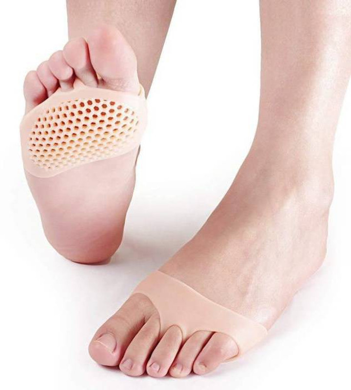 vwv sales corporation Soft Silicon Gel Half Toe Sleeve Forefoot Pads For Pain Relief Foot Support(Beige)