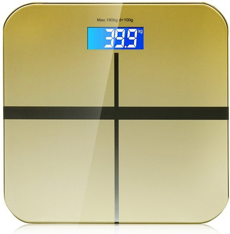 Zelenor Personal Body Weight Machine Digital Toughened Glass Blue/Red/Yellow Weighing Scale(Yellow)
