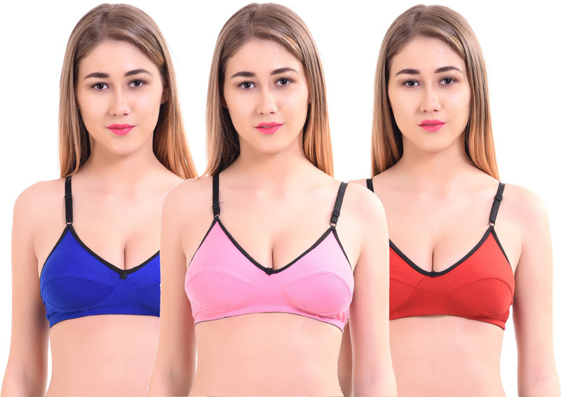 shivti byin beauty Premium Women Full Coverage Non Padded Bra(Multicolor)