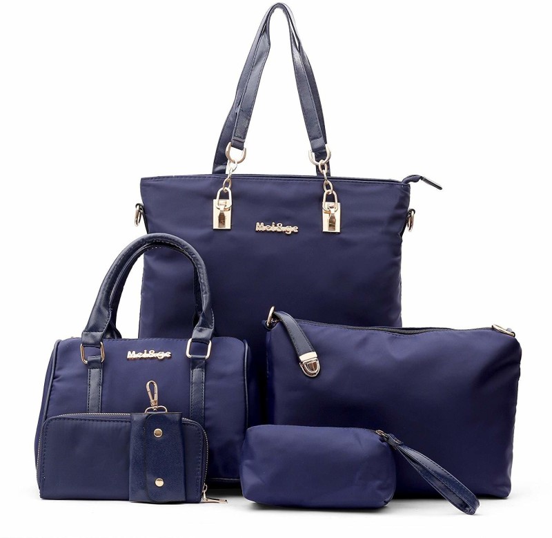Mei&Ge Women Blue Shoulder Bag