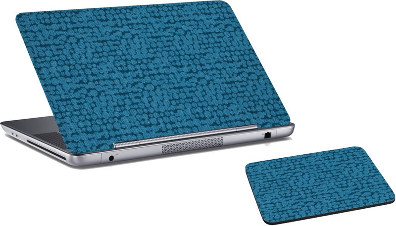 RADANYA Abstract Laptop Skin And Mouse Pad Combo Set RD04103 Combo Set(Blue)