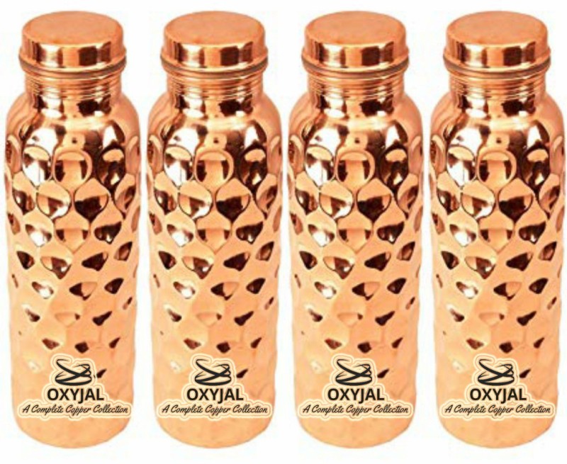 OXYJAL i2k M2d Cdd Branded Dond 100% Copper Purity to Make Drinking Water y 1000 ml Bottle(Pack of 4, Brown)