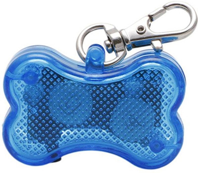 puppyclan Led Reflective Flashing Pet/Dog Pendant Tag Embossed White Dog Tag