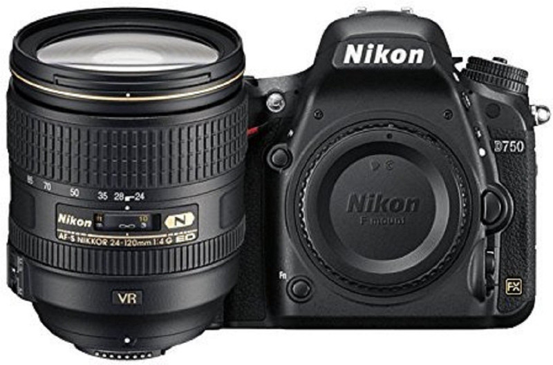 Nikon D750 DSLR Camera Body with Single Lens: 24-120mm VR Lens(Black)