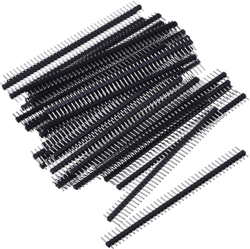 APTECHDEALS Header 10 Pieces 40 Pin 1X40 Single Row Male to Male Breakable Pin Header Connecto Electronic Components Electronic Hobby Kit