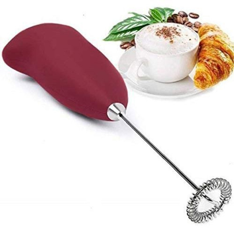 ADHBHUD Portable Hand Blender For Lassi, Milk, Coffee, Egg Beater Mixer 1 W Hand Blender(Multicolor)
