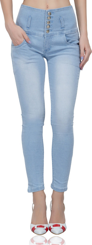woody walker Slim Women Light Blue Jeans