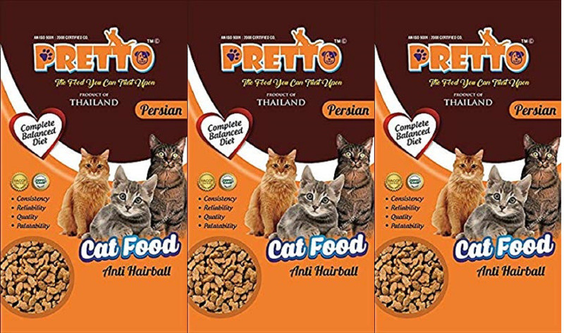 pretto persian cat food 3kg pack of 3 Fish 3 kg Dry Cat Food(Pack of 3)