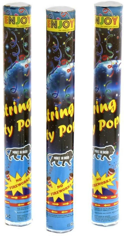 party popper Confetti(Multicolor, Pack of 3)