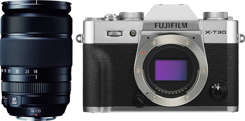 Fujifilm X Series X-T30 Mirrorless Camera Body with 18 - 135 mm Lens(Silver, Black)