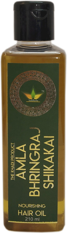 indiherbs KHADI AMLA HERBAL NATURAL HAIR OIL 210 ML Hair Oil(210 ml)