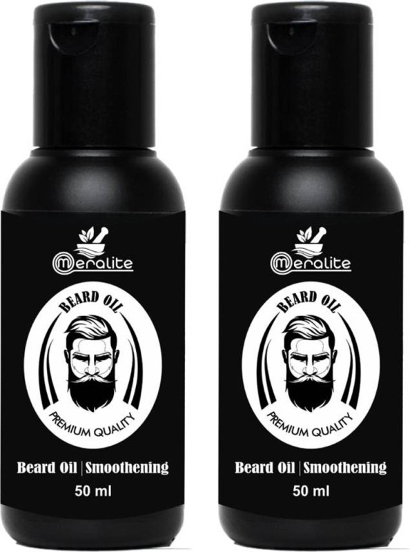 Meralite Beard , Moustache and Hair Growth Oil Pack of 2 Hair Oil(100 ml)