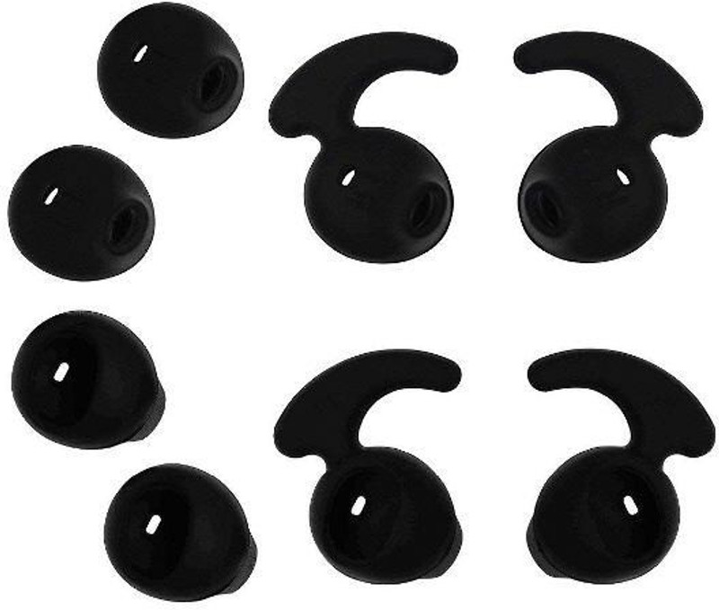 somapa EARBUDS ANTI SLIP In The Ear Headphone Cushion(Pack of 8, Black)