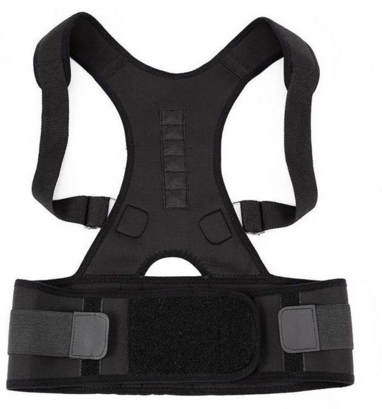 qulity REAL POSTURE correct bad body posture of back and shoulder Back Support(Black)