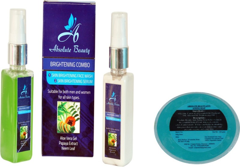 Absolute Beauty BRIGHTENING COMBO + ANTIAGINGÂ SOAP(3 Items in the set)