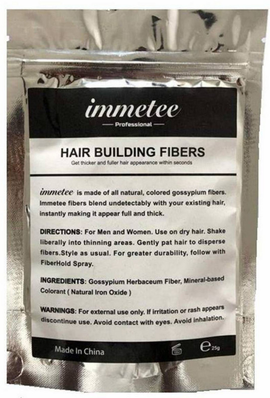 immetee HAIR BUILDING FIBER Black1 Medium Hold Hair Volumizer Unisex(25 g)