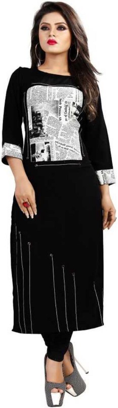 patel enterprise Crepe Printed Kurta Fabric(Unstitched)