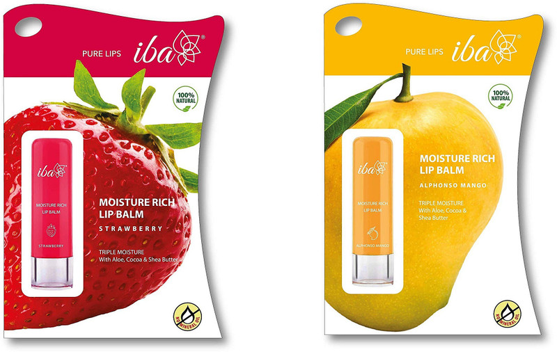 Iba Halal Moisture Rich Lip Balm Alphonso Mango And Strawberry Combo Mango Strawberry Pack Of 2 4 2 G Buy Online In Mongolia At Mongolia Desertcart Com Productid 145419900