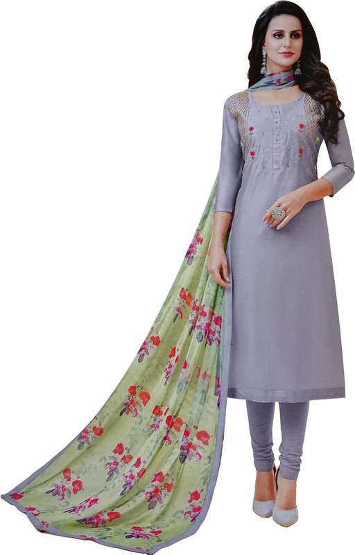 ranipillu Cotton Printed Kurta & Churidar Material(Unstitched)