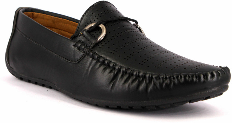 mclout partywear slipon shoes Loafers For Men(Black)