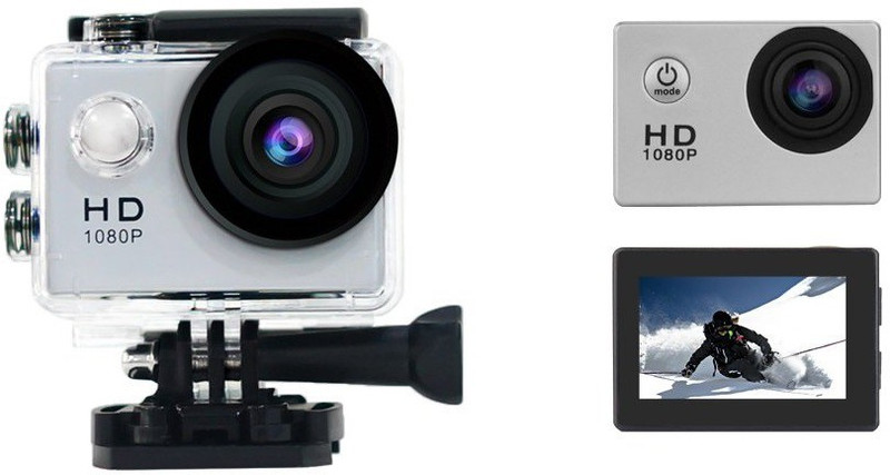 Rhonnium Plain 1080-HD Cam-040 ™ 1080 BRAND NEW Ultra HD Sports and Action Camera(Silver, 12 MP)
