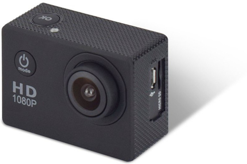 Rhonnium Plain 1080-HD Cam-030 ™ Wide Angle Waterproof 16 MP Sports and Action Camera(Black, 12 MP)