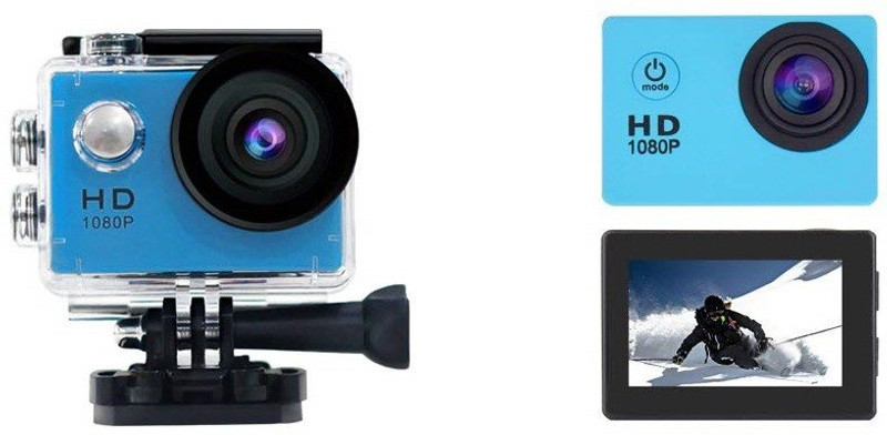 Rhonnium HD 1080P WiFi-Type-030 ® LCD Digital 30M Waterproof WiFi Sports and Action Camera(Silver, 12 MP)